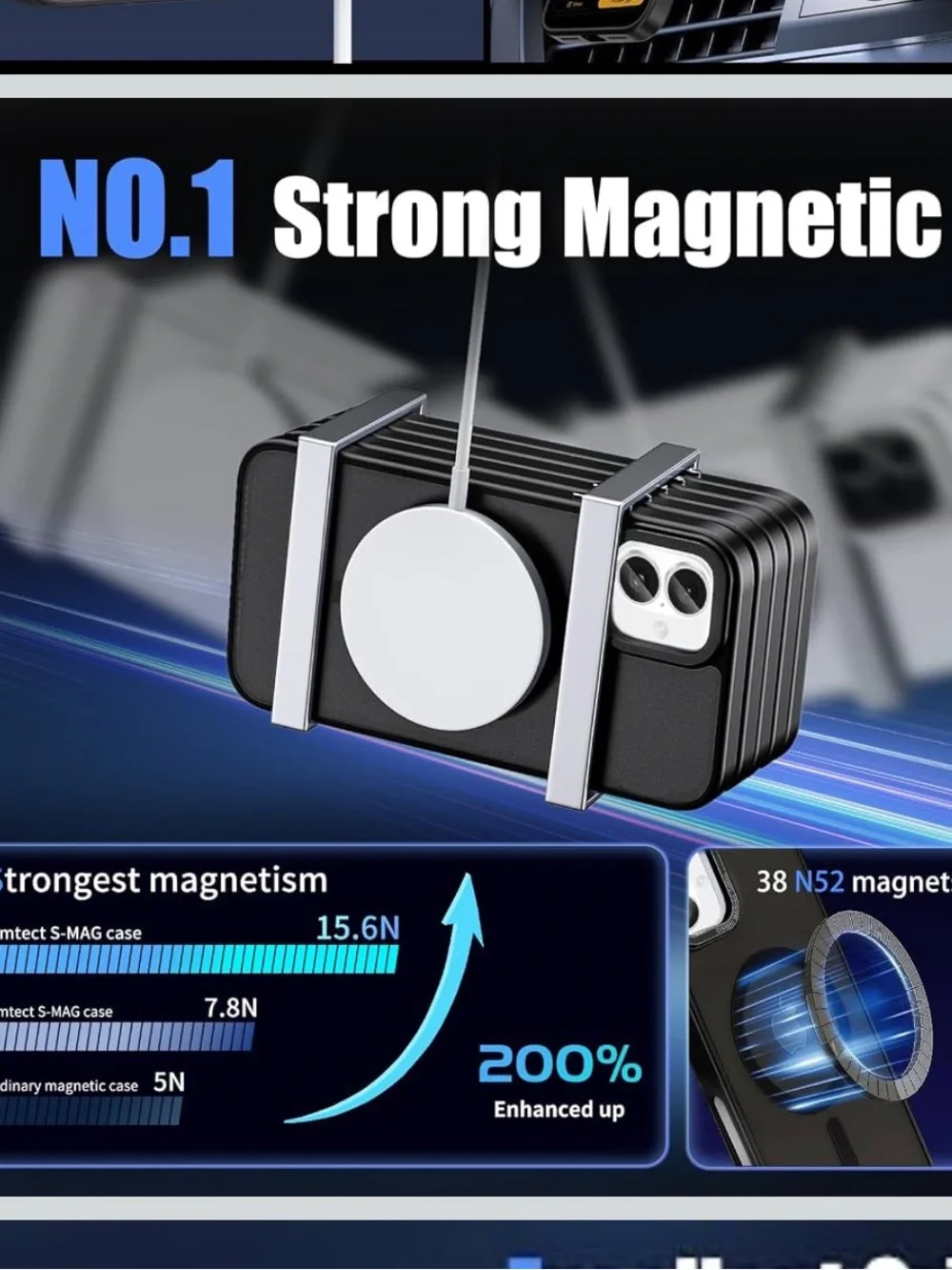 Magnetic Case for iPhone 16 6.1-Inch, Compatible with MagSafe Translucent Matte